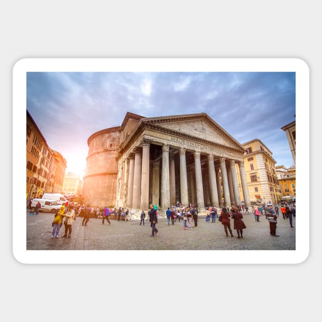 The Pantheon in Rome, Italy Sticker by mitzobs